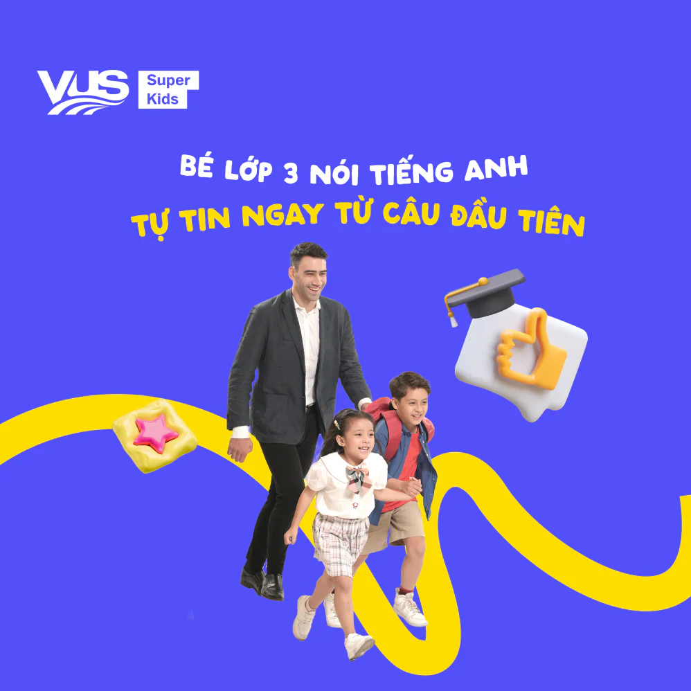 Bé lớp 3 tự tin nói tiếng Anh với các mẫu câu chuẩn!